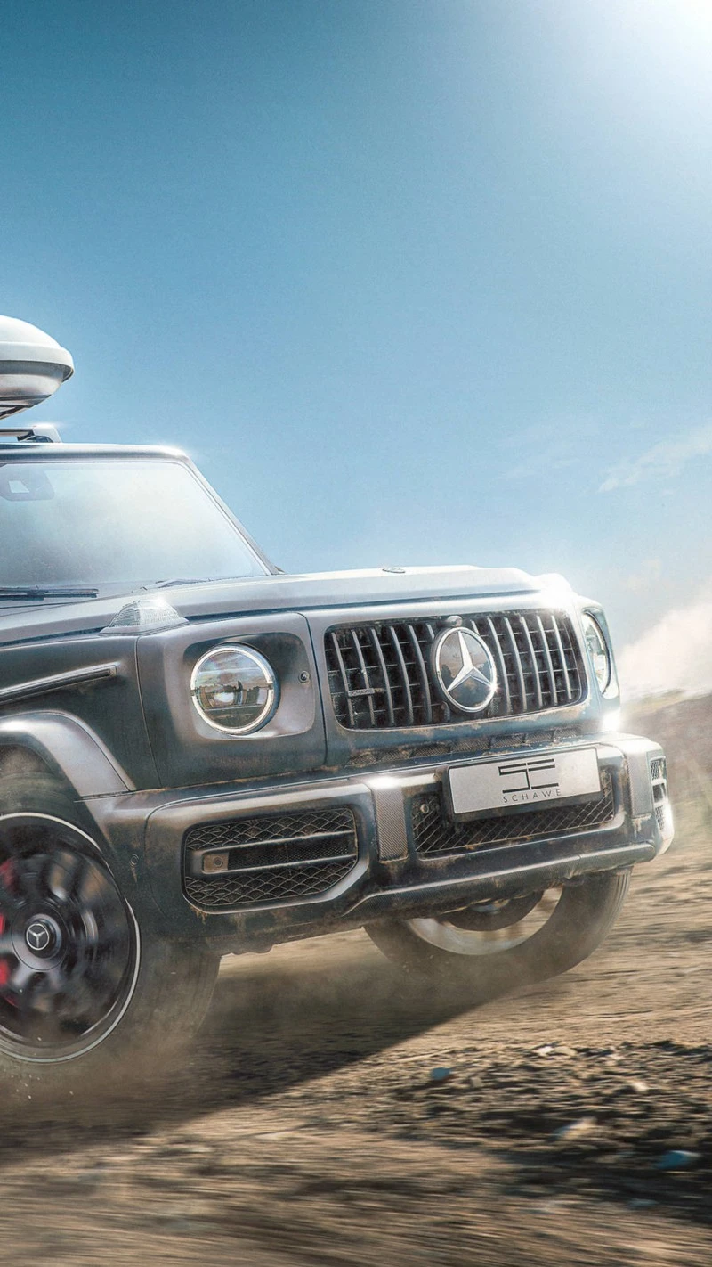 Mercedes-Benz G-Class Off-Roading 4K Mobile Wallpaper