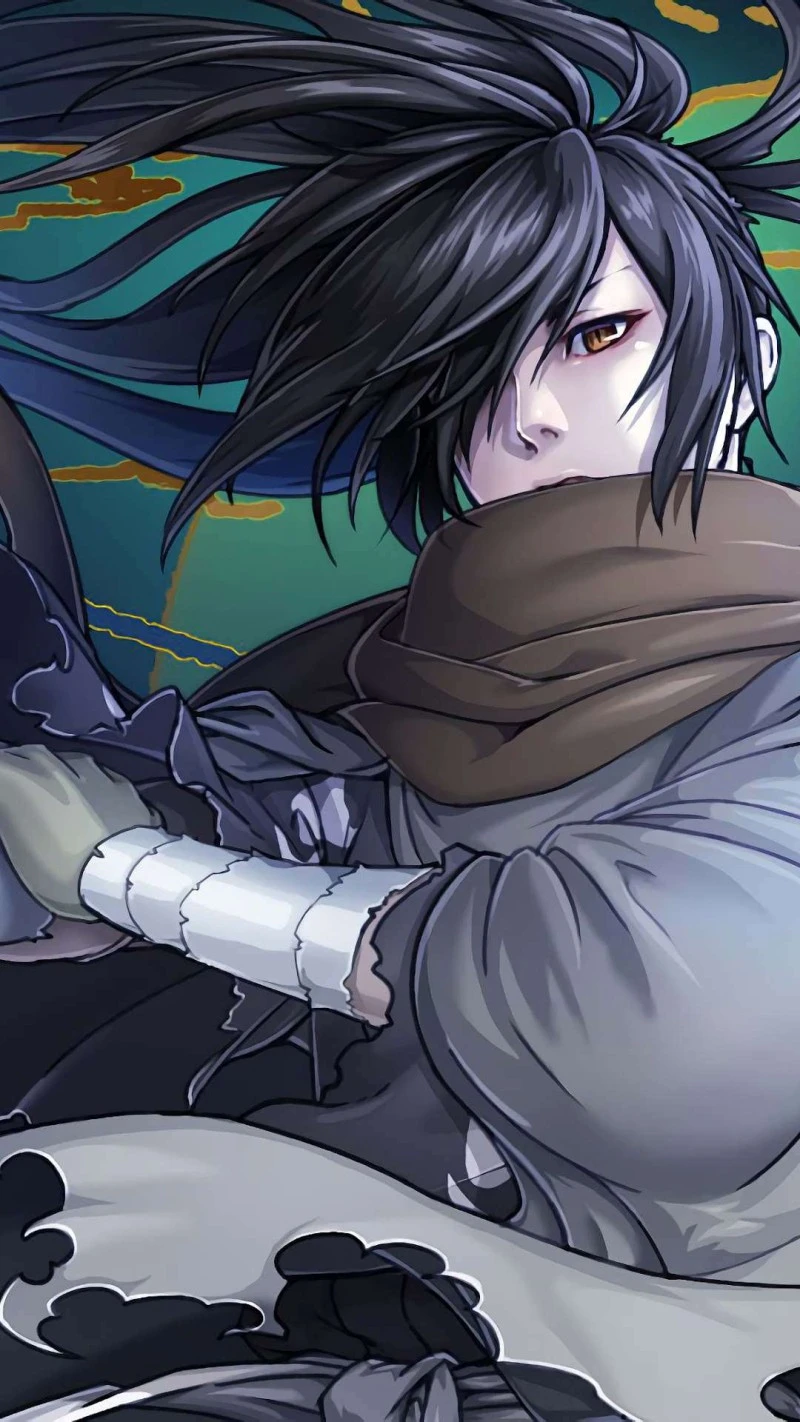 Intense Anime Ninja 4K Mobile Wallpaper