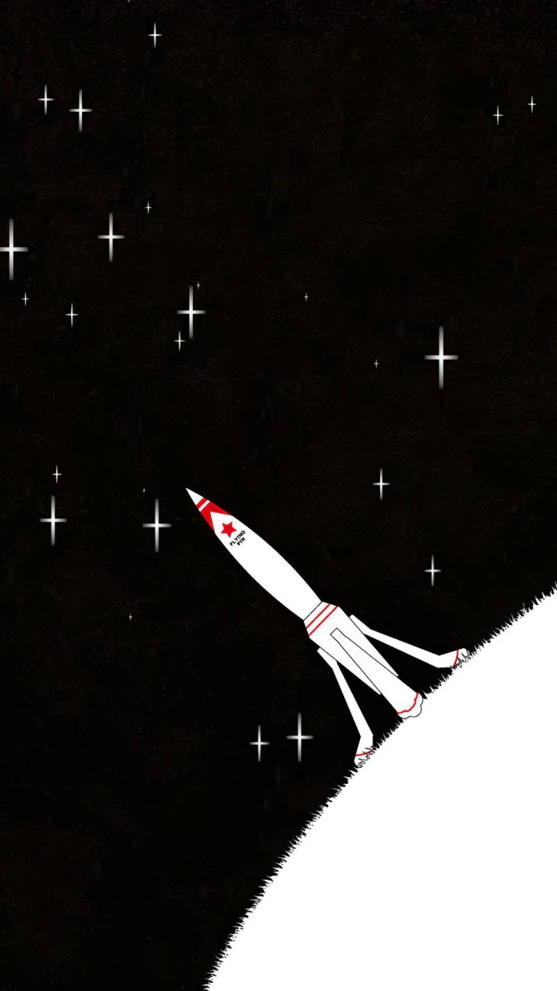 Rocket Launch into the Night 4K Mobile Wallpaper