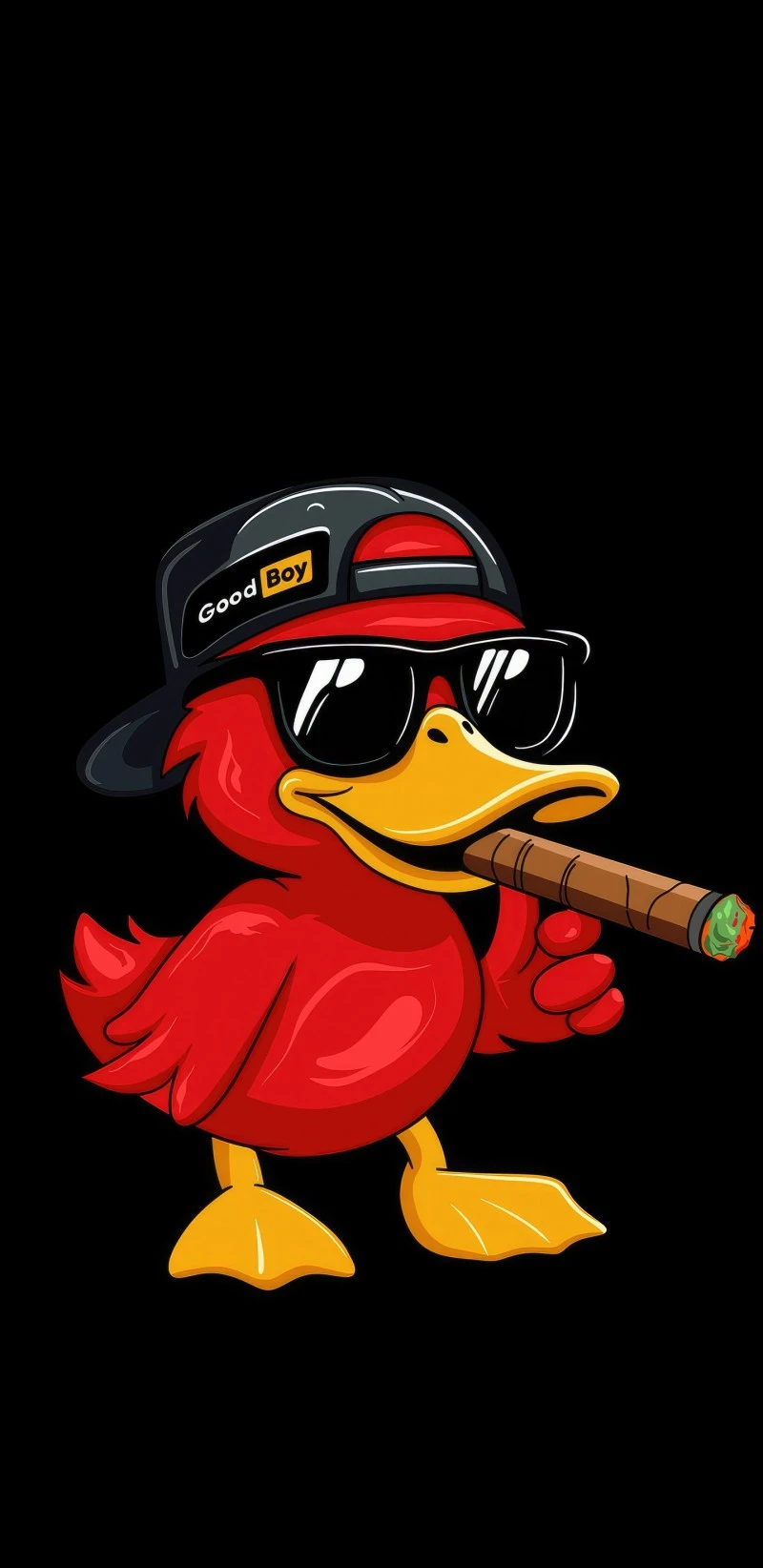 Good Boy Duck 4K Mobile Wallpaper