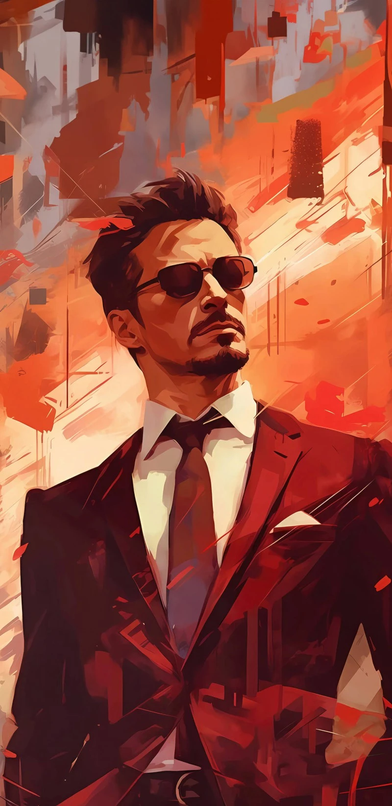 Tony Stark:  The Iron Man Persona 4K Mobile Wallpaper