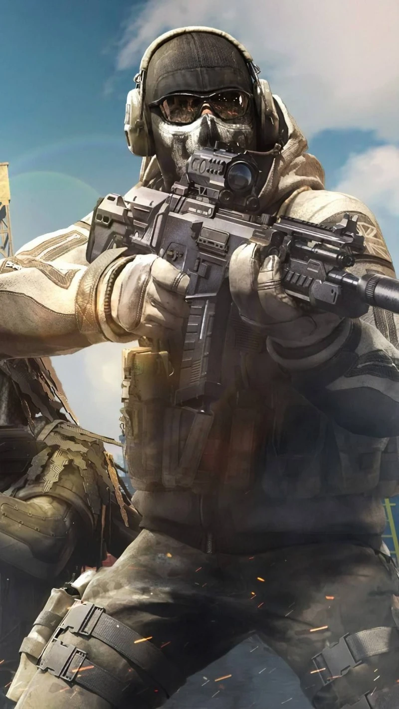 Call of Duty: Modern Warfare II Ghost Operator 4K Mobile Wallpaper